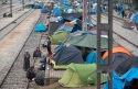 Miasteczko namiotowe tzw. uchodcw w Idomeni na granicy grecko-macedoskiej (fot. AFP)